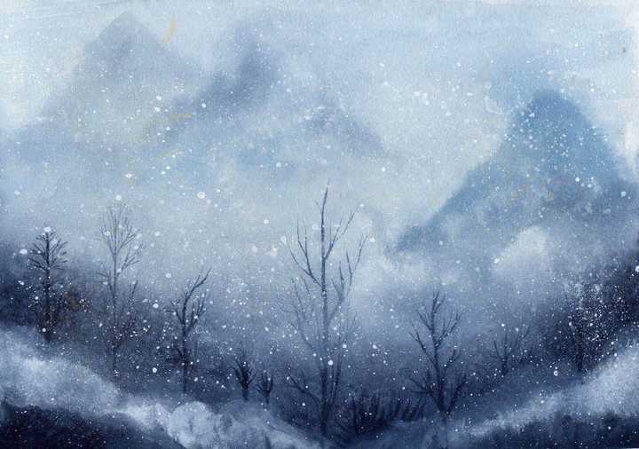 怎么用水彩画出雾的感觉?