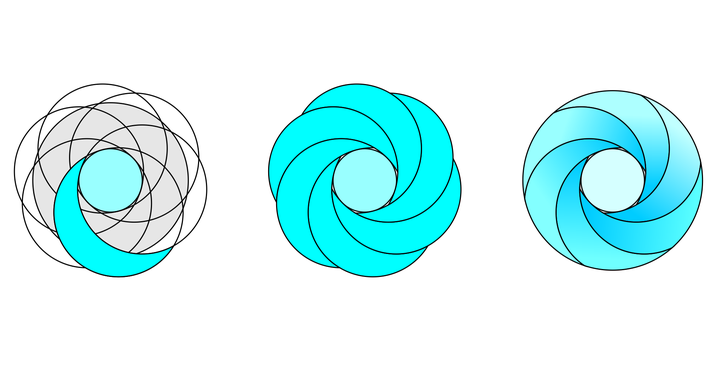 这个图难度应该就在于形状如何生成的吧,所以我针对此回答下.