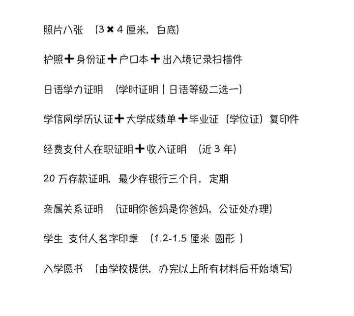 办理日本留学签证，需要提供哪些材料？