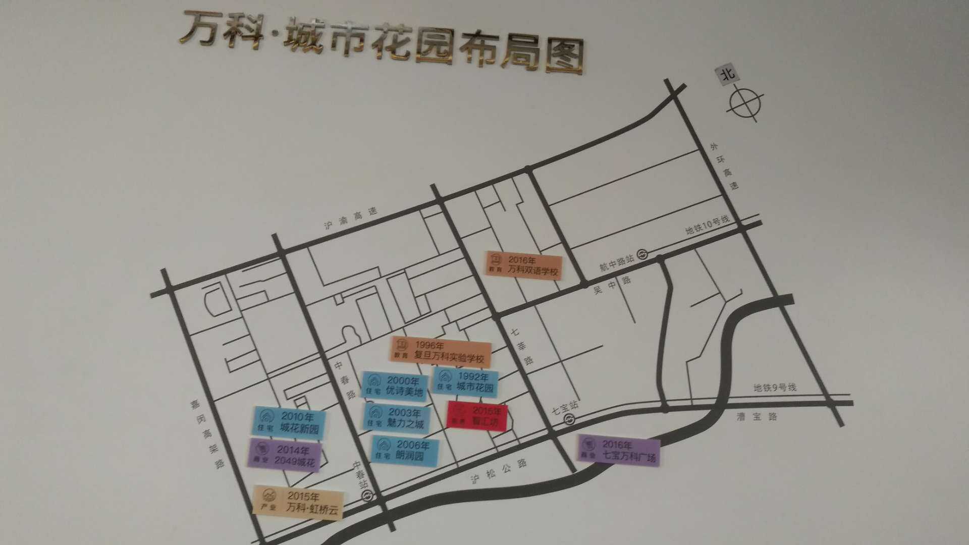 万科城市花园布局图,这张图我看了十分钟,我几乎可以回忆的起每个项目