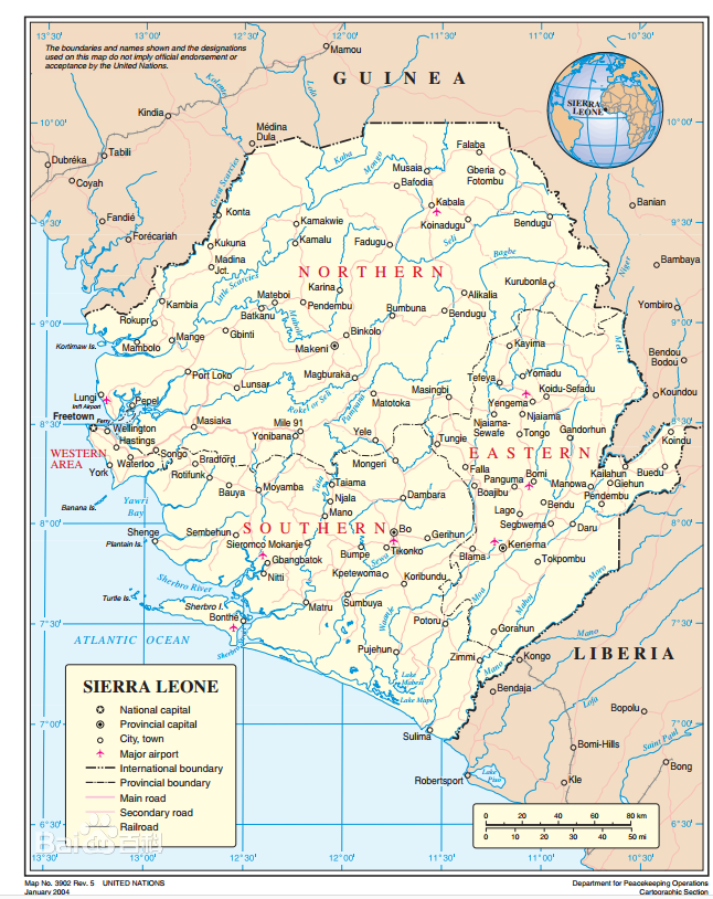 塞拉利昂地理位置