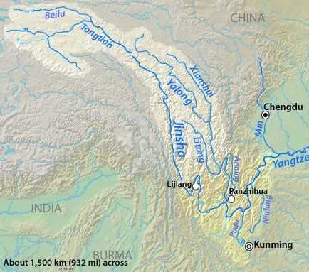 金沙江流域.图片:shannon / wikimedia