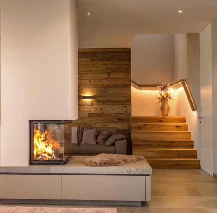 别墅里装修客厅的火炉,是真的用于取暖吗?