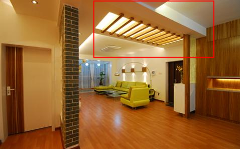 客厅靠窗有个很低的横梁该怎么吊顶?