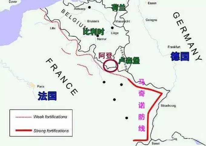 它还只是一系列混凝土机枪炮台,散布在法国面对德国的莱茵兰非军事区