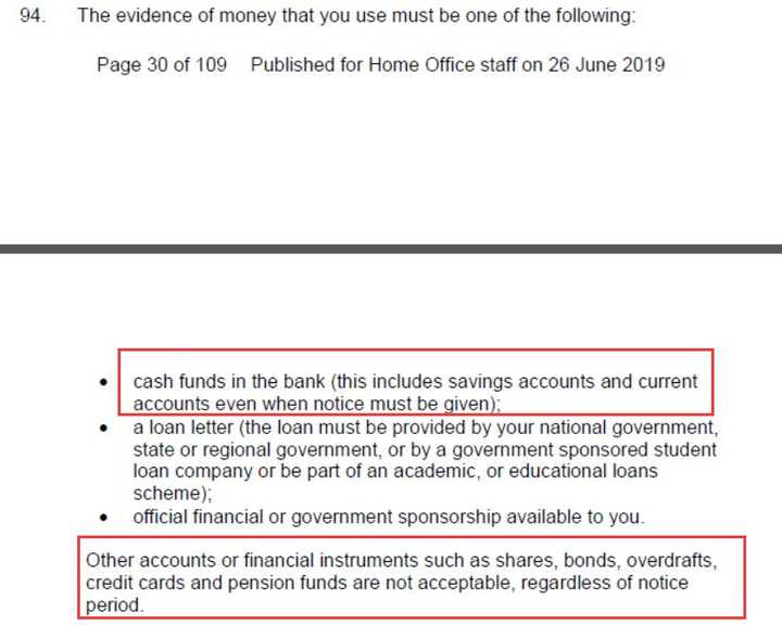 英国t4留学签证使用的存款证明是理财产品的存款证明deposit certificate可以吗？