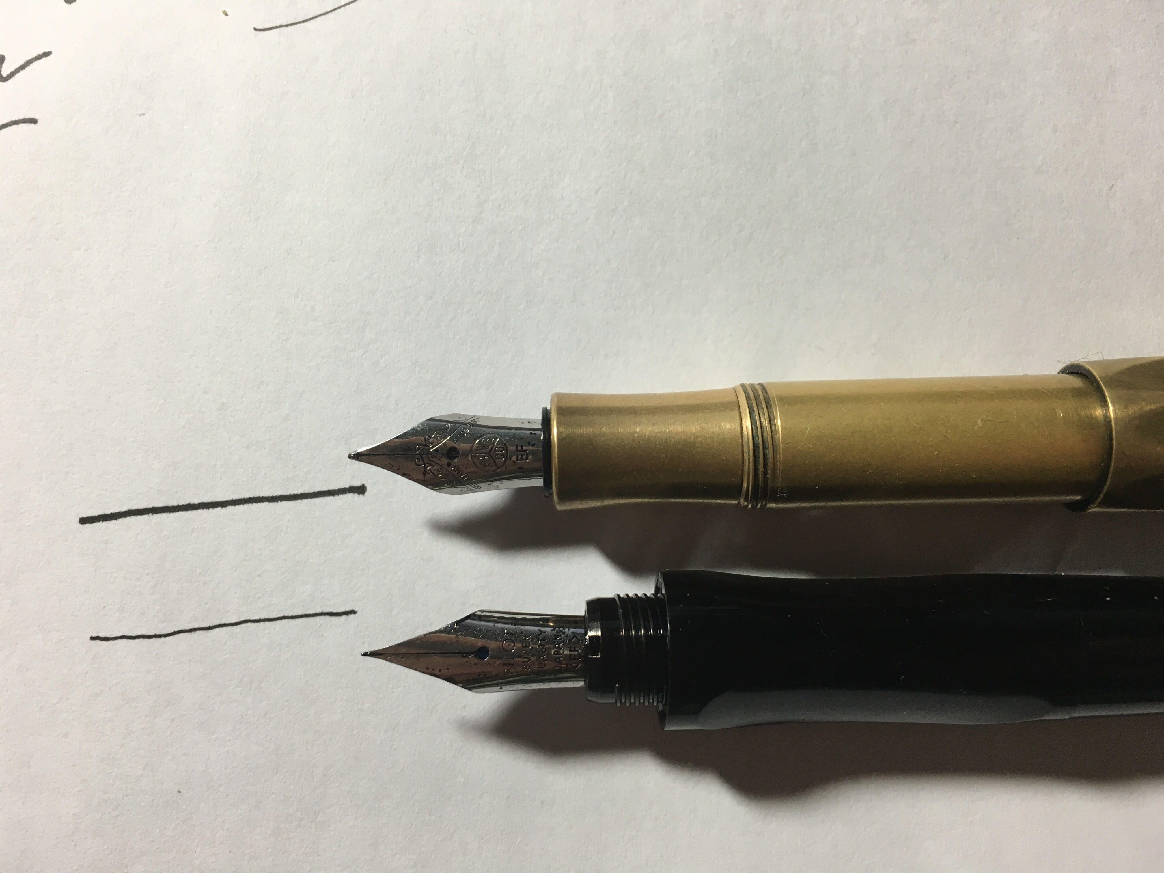 质疑我的KAWECO BRASS SPORT笔尖是不是