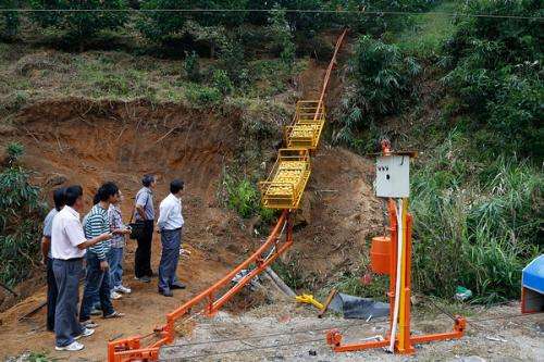 把树抱住后使劲摇摇摇……你看人家这摘果子的方法清奇的