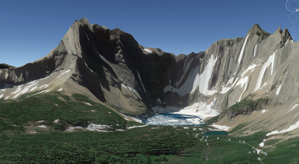 图中为 美国冰川国家公园的 iceberg lake 然而,你以为这样就完了吗 c