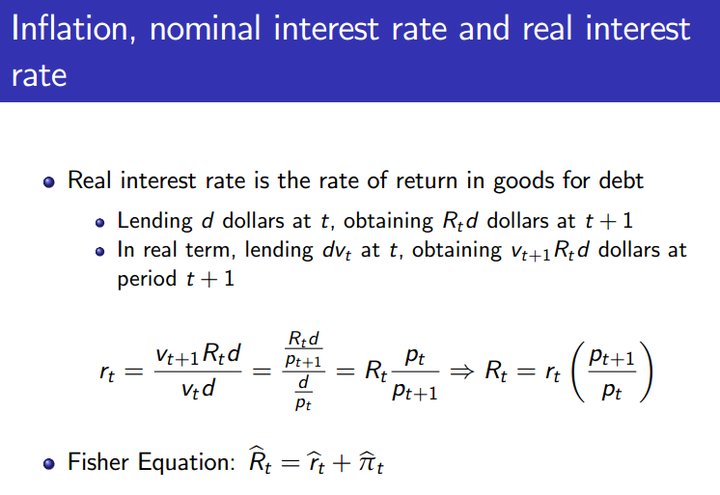 费雪定律费雪效应该怎样用数学方法证明