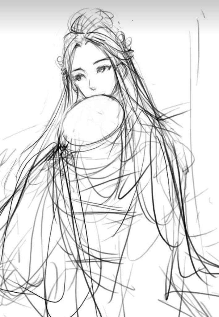 绘制汉服女子全步骤
