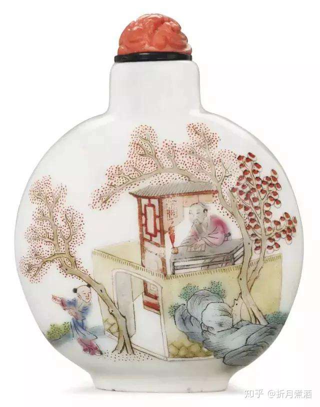 鼻煙壺『赤壁圖』『靜聽松風圖』手絵精品中國傳統工芸美術作品 