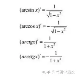 考研数学 高等数学公式集锦 高数十九个方向重点公式总结 知乎