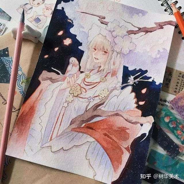 用水彩来画古风人物漫画 让人一眼就爱上 知乎
