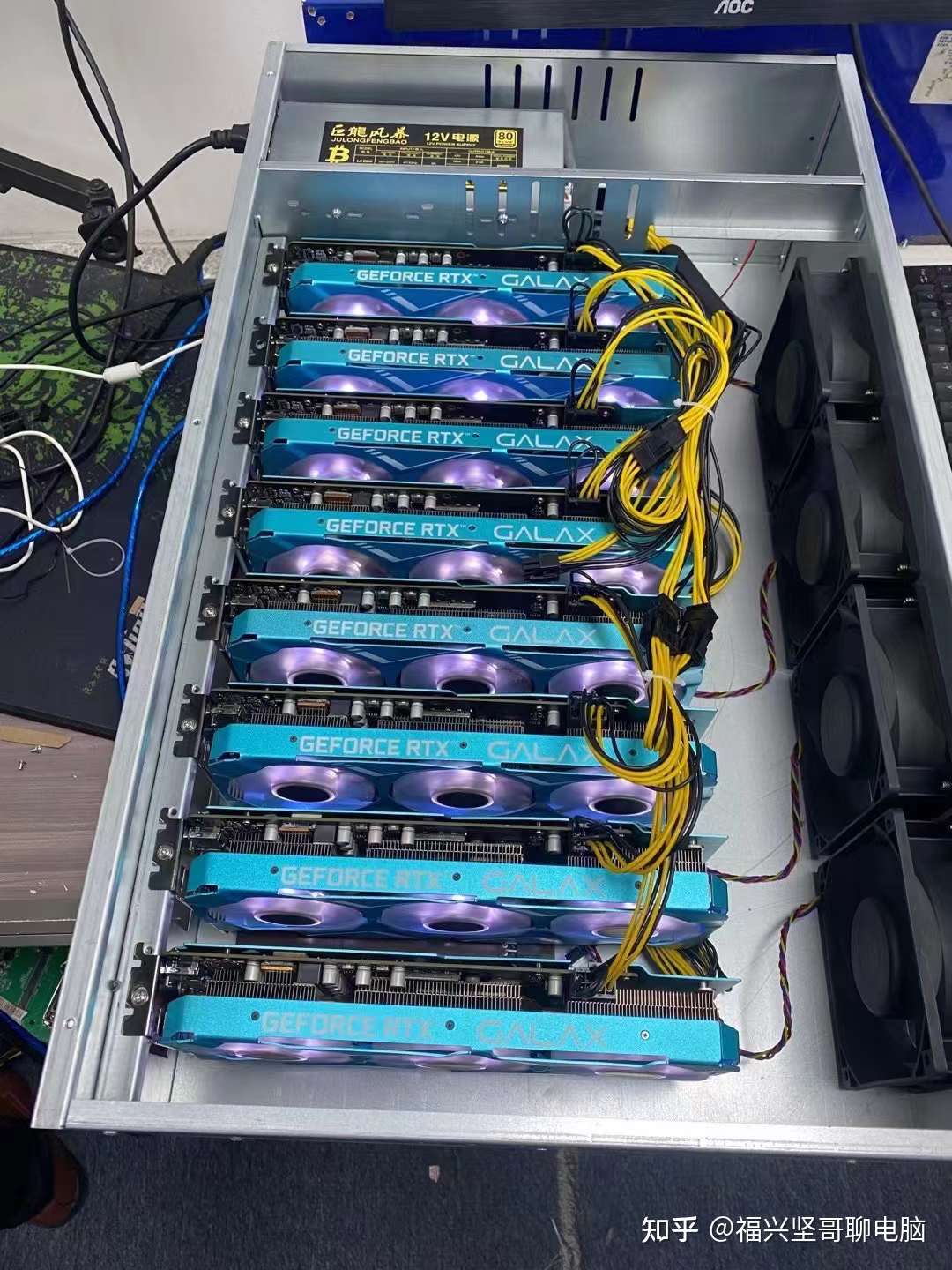 福兴坚哥聊电脑 的想法: #矿机# 8卡6.5间距 - 知乎