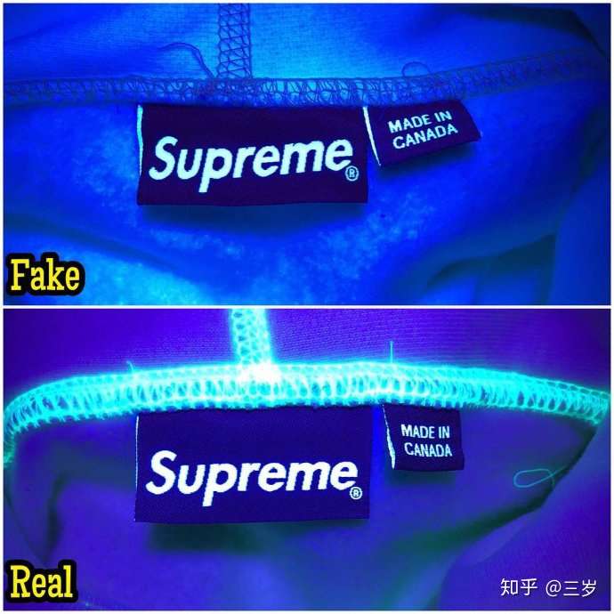 Supreme Box Logo卫衣帽衫的真假对比鉴定 知乎