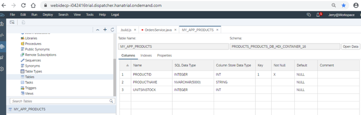 怎么在SAP WebIDE Database Explorer里操作hdi