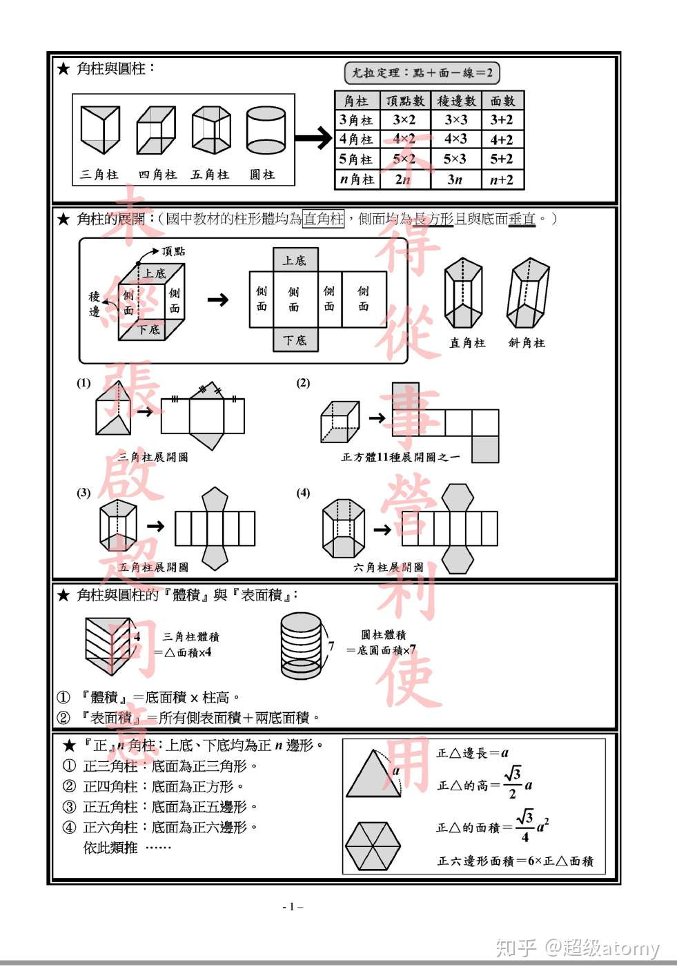 初中数学万题 讲义 详解 Pdf 百度一下阿超数学 知乎