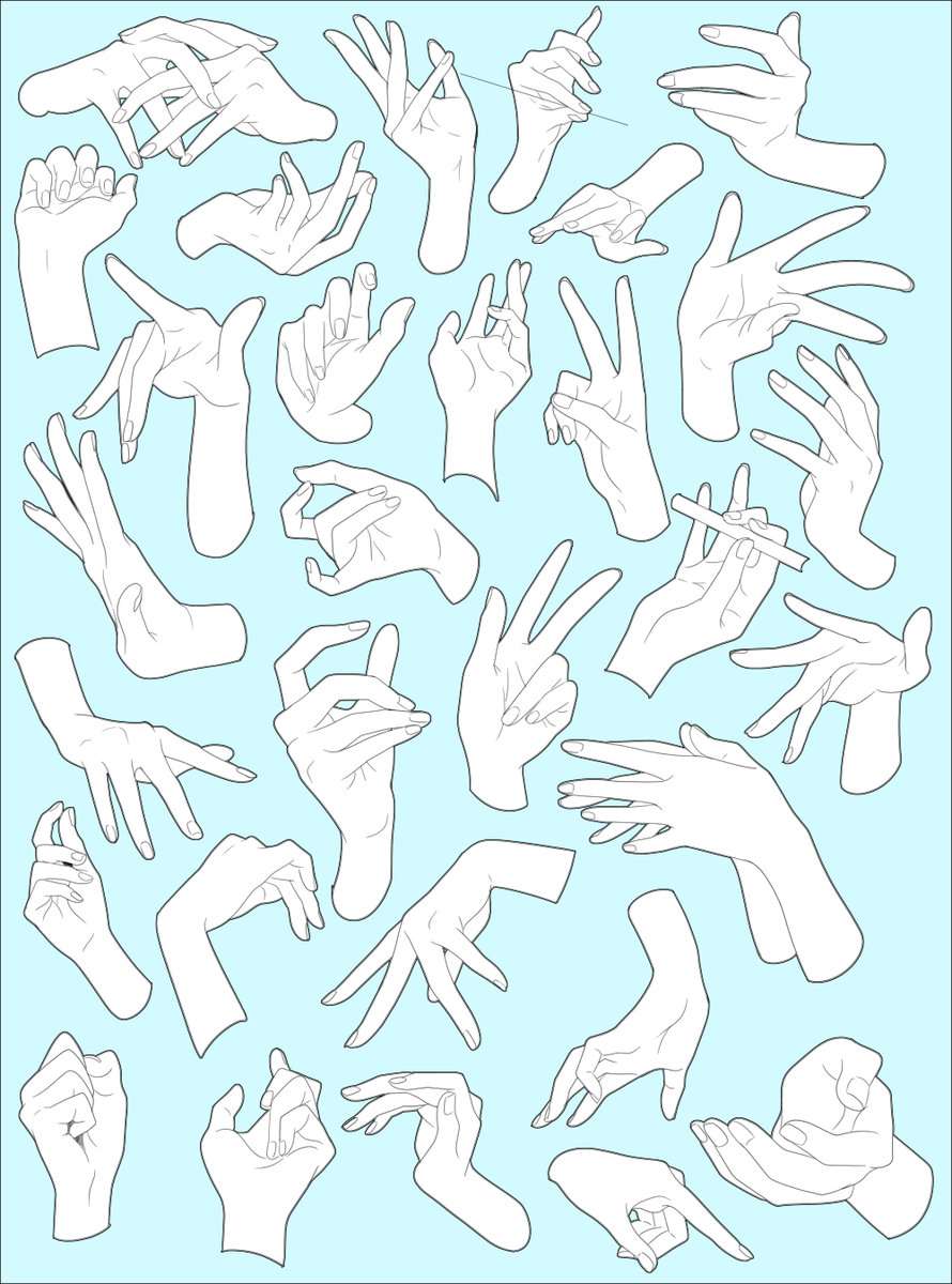 更多参考戳→链接【绘画素材】来点手部参考~学画画,上蓝铅笔app肥皂