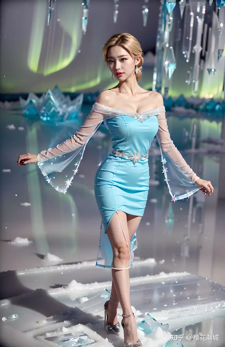 Ai绘画写真：冰雪公主——冻美人