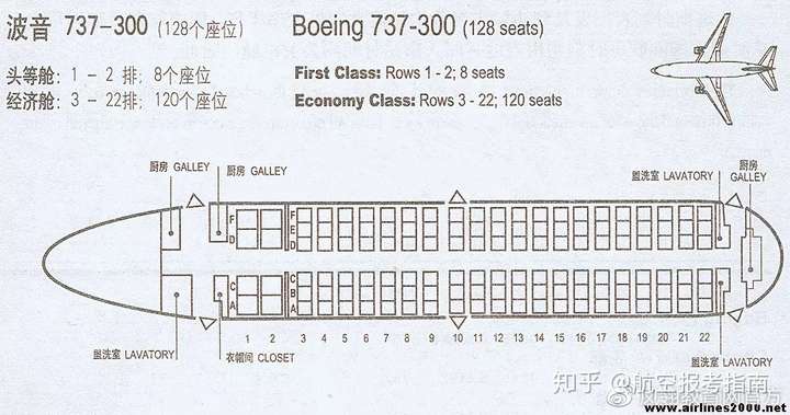 波音757客舱布局图片
