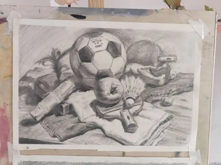 绘影逐光 青春创想|塘栖校区素描比赛优秀作品展(图8)