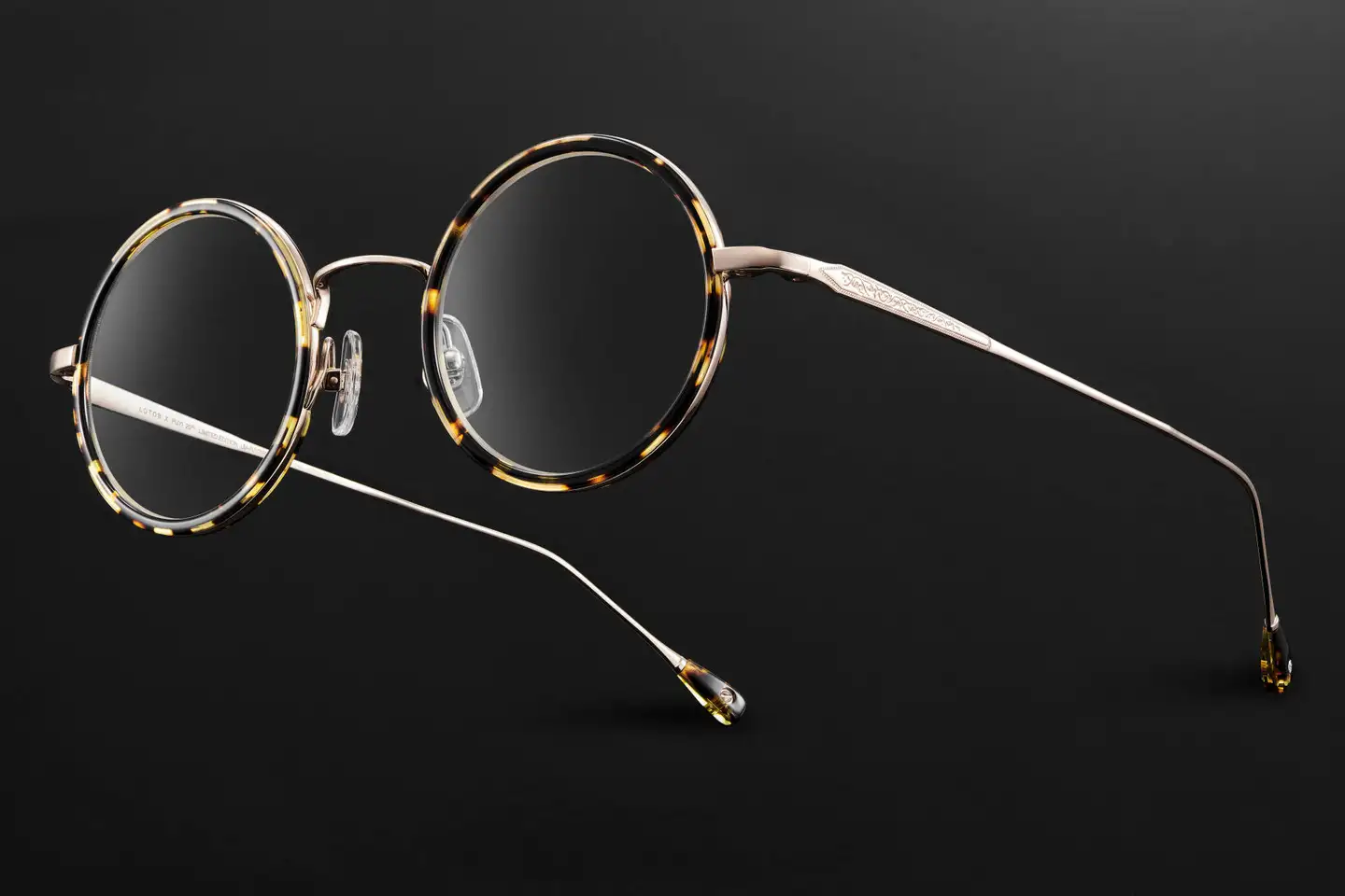 フランス製品 二重テンプルスクエア眼鏡 - サングラス/メガネ