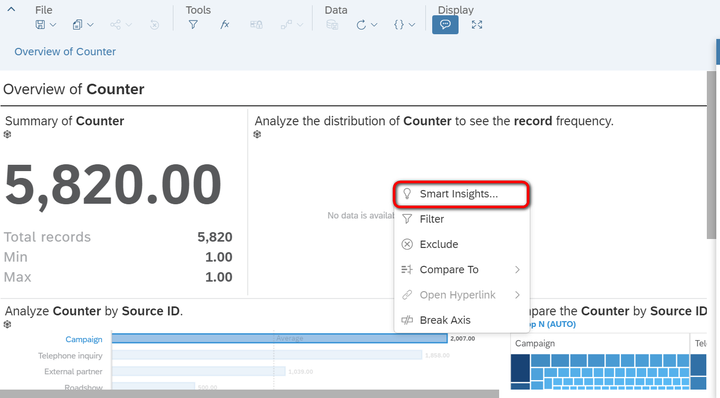 SAP Analytics Cloud里的Smart Insight功能是什么