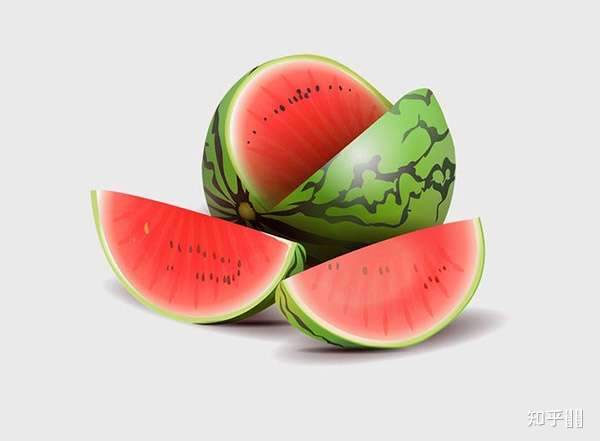 有哪位ps大佬能教教我,这个西瓜的效果是怎么调出来的?