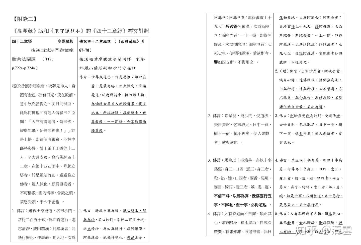 中华书局出版的 佛教十三经系列 之 四十二章经 为注本非正本 知乎