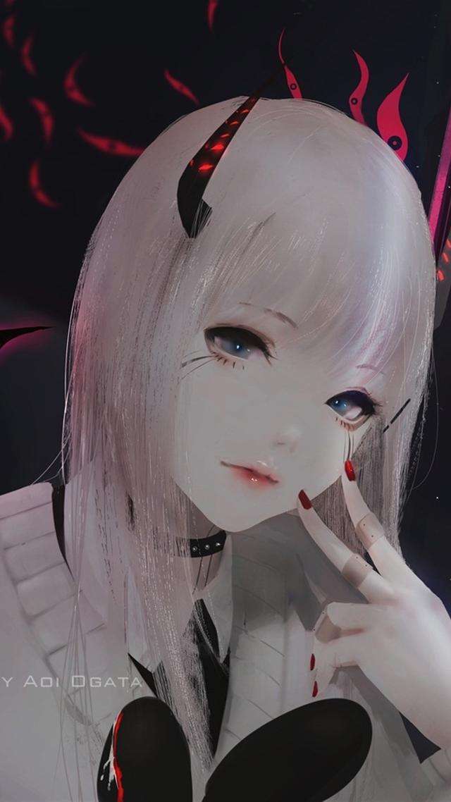 玩神秘 黑暗系二次元小姐姐壁纸 知乎