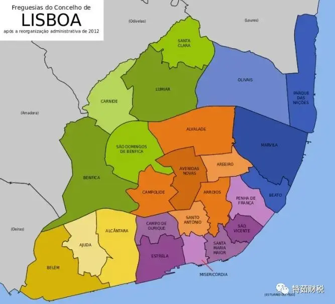 葡萄牙行政区划(地区/大区/行政市/教区/社区) 