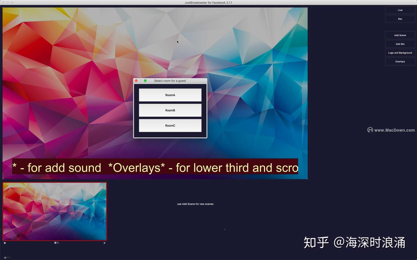 Justbroadcaster For Facebook For Mac 直播录像制作工具 知乎