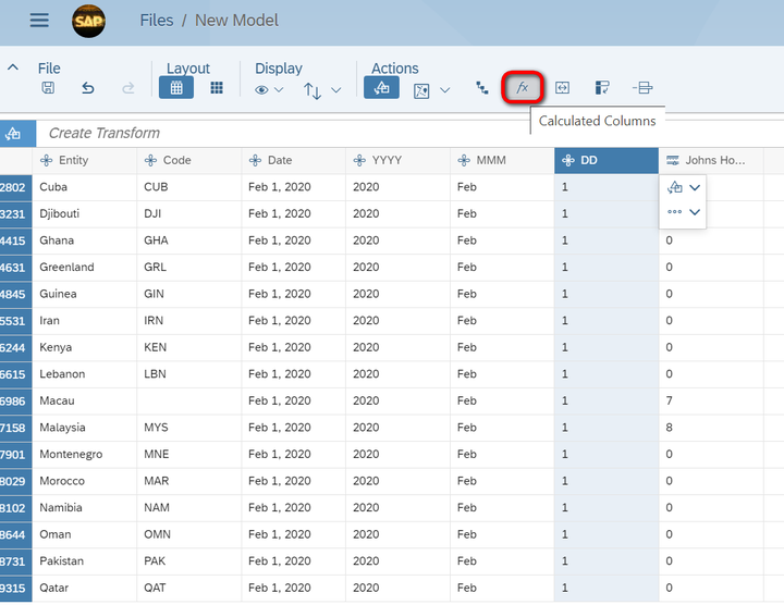 怎么通过公式处理让SAP Analytics Cloud里的dimension符合Date格式需求