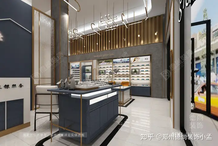 现代风格眼镜店装修设计案例，精致而内敛(图5)