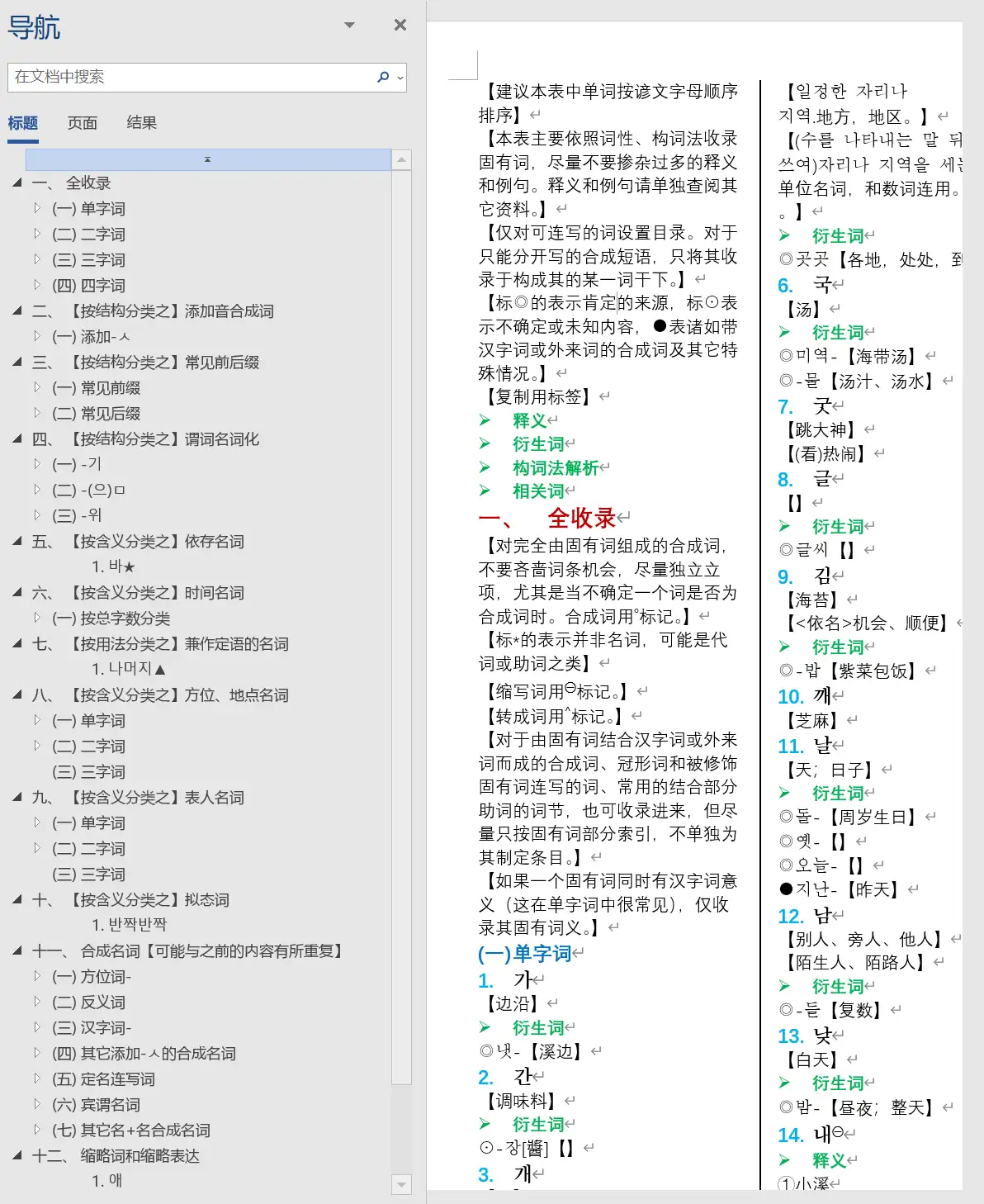 韩语固有词-固有名词-辅助记忆法：通过构词法建立词表- 知乎