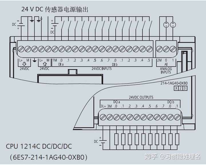 光电传感器plc接线图图片