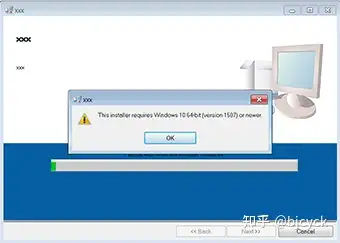 LabVIEW安装程序需要Windows1064位（版本1507）或更新版本