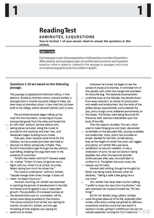 18年10月亚太sat真题题目和答案 无水印 知乎