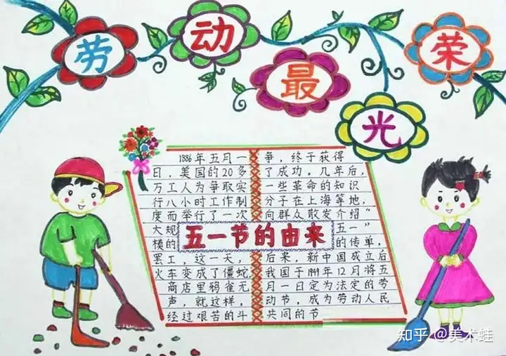 “五一”劳动节手抄报精选+素材大全（名言、谚语、古诗），快给孩子收藏吧！