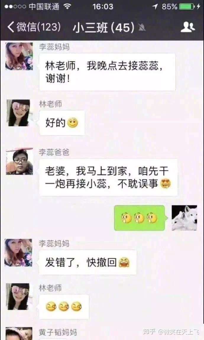 提问如下,你有哪些搞笑的微信消息发错群,还不能撤回的事情?