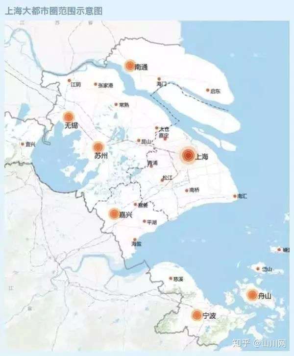 上海大都市圈来袭 江浙沪1 7市组合 实力究竟有多强 知乎