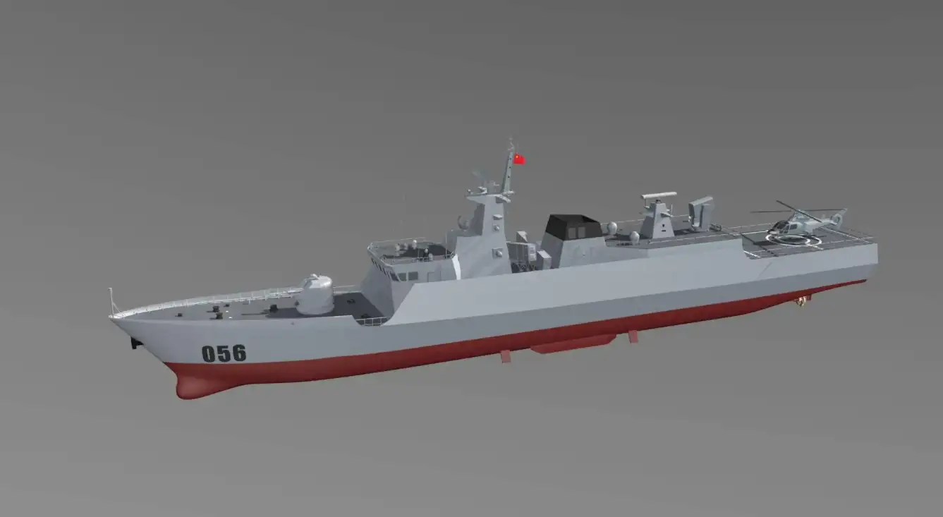 谁说056型护卫舰战力不行 海陆空一个不缺 号称海上 小钢炮 知乎