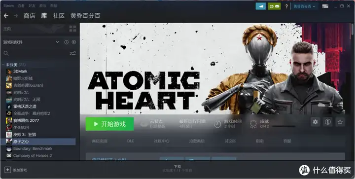 steam 游戏库的设置