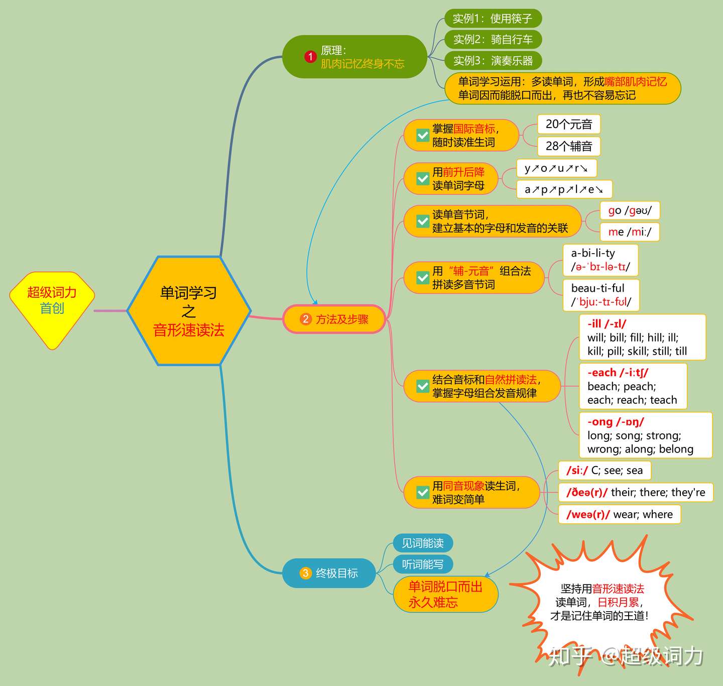 音形速读法丨用音标 音节知识拼读单词 会读就会写 知乎