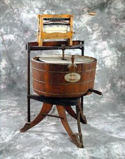 木制手摇洗衣机