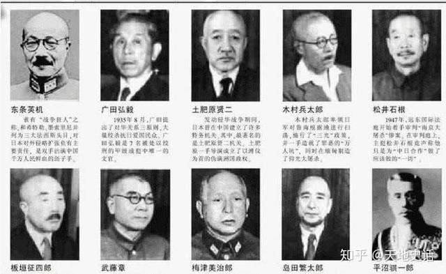 抗战胜利后中国公布日本战犯名单 哪些恶魔被处以极刑 知乎
