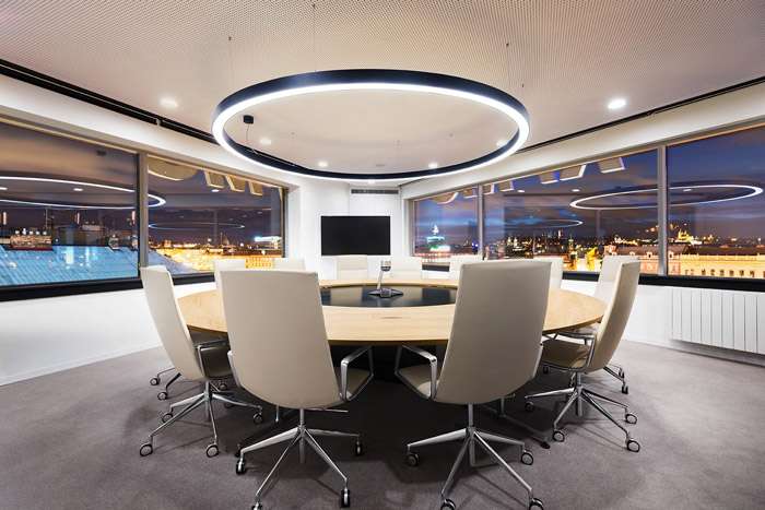 公司会议室装修设计面积大小和会议室装修效果图 知乎