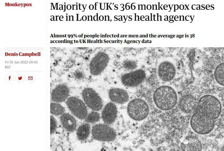 英镑下跌！英国新冠感染两个月来首次上升，猴痘确诊升至366例