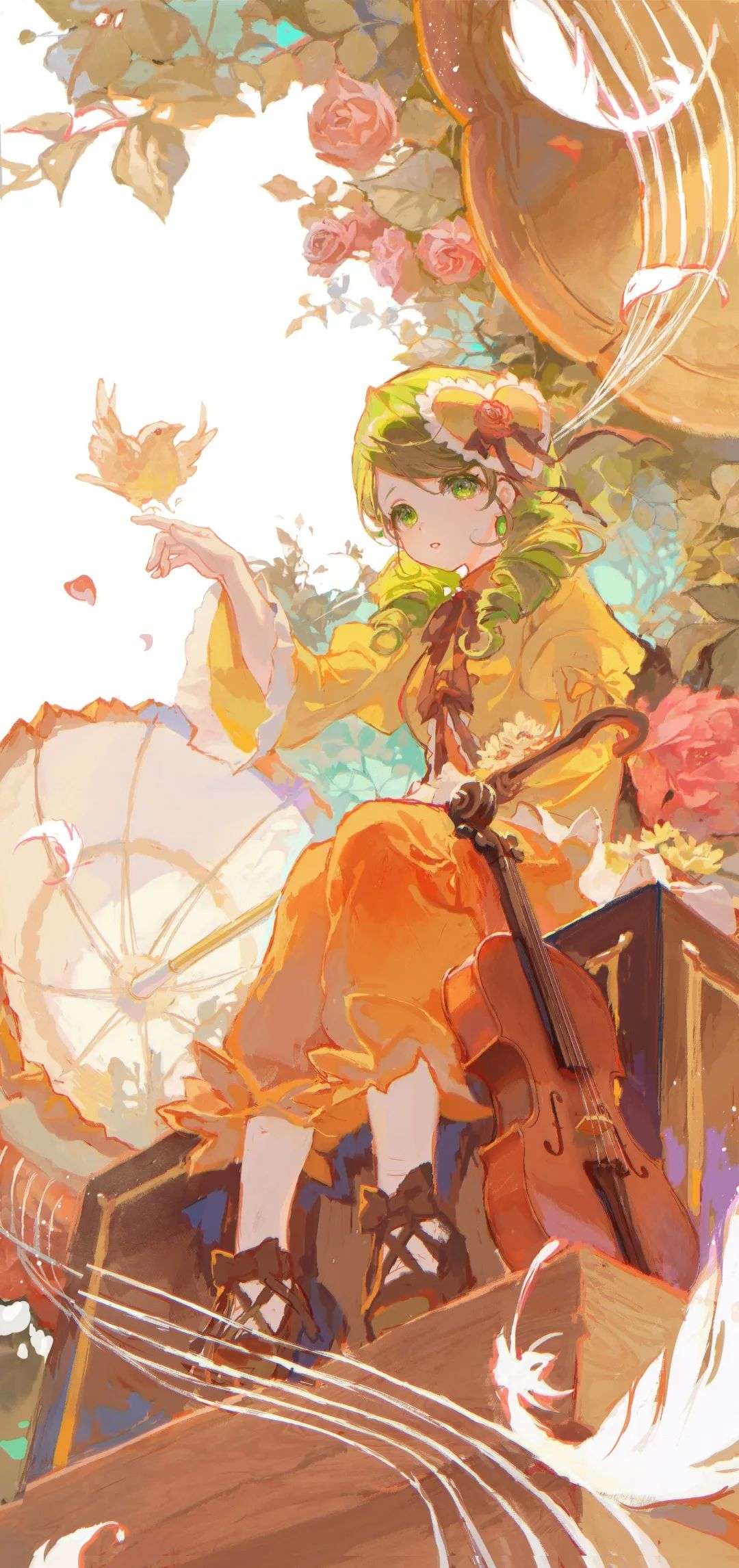 爱画画的咸鱼 的想法: 今日七夕,来点甜妹 画师:matcha_ 如何